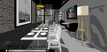 su建筑素材模型庫免費下載 小型咖啡館茶座飲品店鋪室內裝修素材